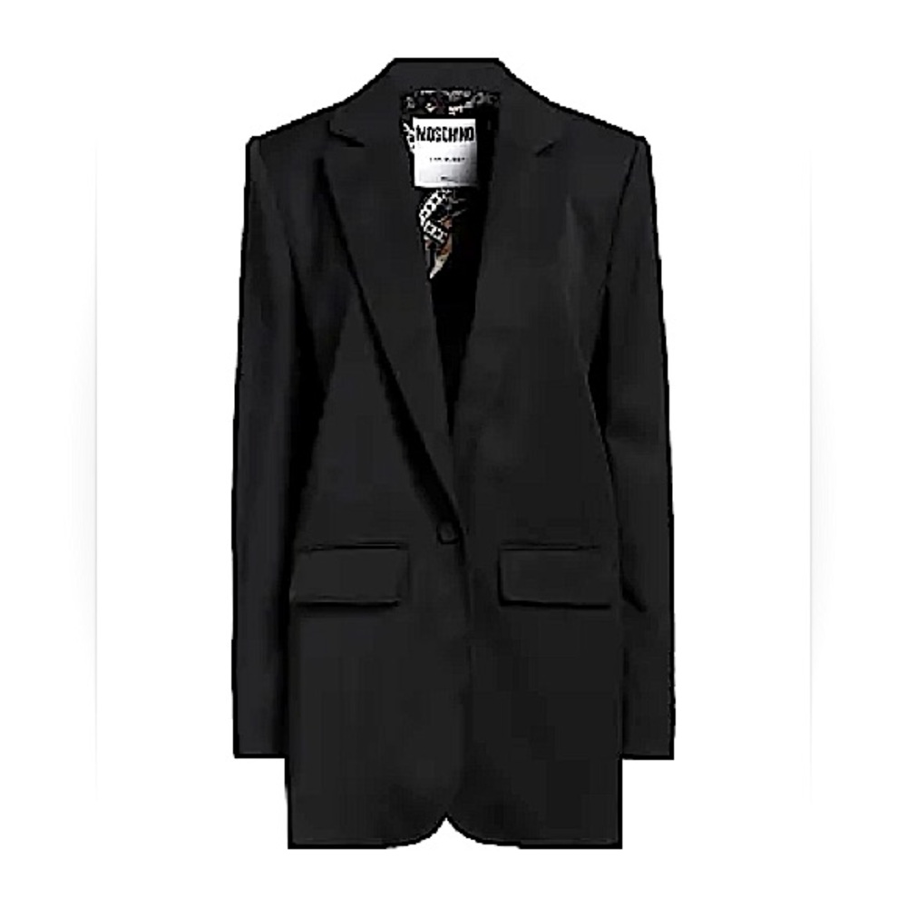 MOSCHINO COUTURE Grey Skirt Suit Set(2PC)-Size 12–(SEE PHOTOS/READ/RARE FIND!!!)